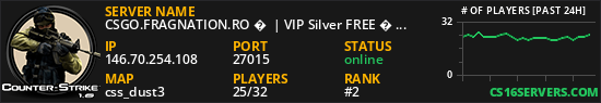 CSGO.FRAGNATION.RO �  | VIP Silver FREE � [INTERNATIONAL]