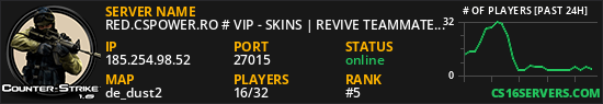 RED.CSPOWER.RO # VIP - SKINS | REVIVE TEAMMATE SYSTEM