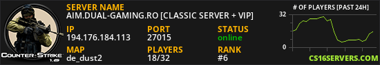 AIM.DUAL-GAMING.RO [CLASSIC SERVER + VIP]