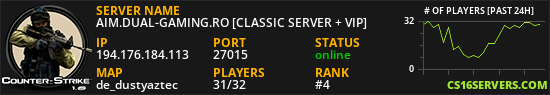 AIM.DUAL-GAMING.RO [CLASSIC SERVER + VIP]