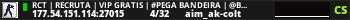 RCT | RECRUTA | VIP GRATIS | #PEGA BANDEIRA | @BRXGames