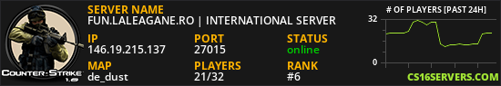 FUN.LALEAGANE.RO | INTERNATIONAL SERVER