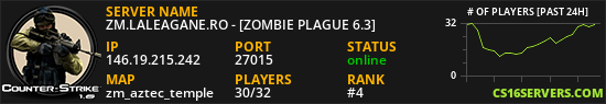 ZM.LALEAGANE.RO - [ZOMBIE PLAGUE 6.3]