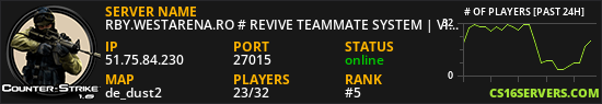 RBY.WESTARENA.RO # REVIVE TEAMMATE SYSTEM | VIP FREE
