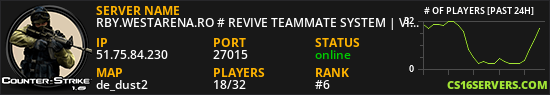 RBY.WESTARENA.RO # REVIVE TEAMMATE SYSTEM | VIP FREE