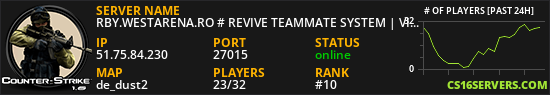 RBY.WESTARENA.RO # REVIVE TEAMMATE SYSTEM | VIP FREE