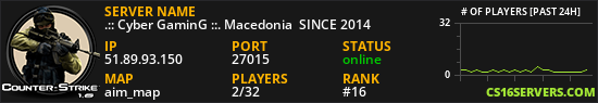 .:: Cyber GaminG ::. Macedonia  SINCE 2014