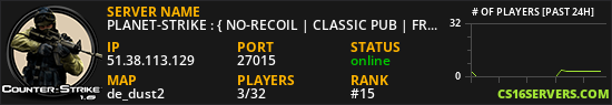 PLANET-STRIKE : { NO-RECOIL | CLASSIC PUB | FREE XP 24H ! }